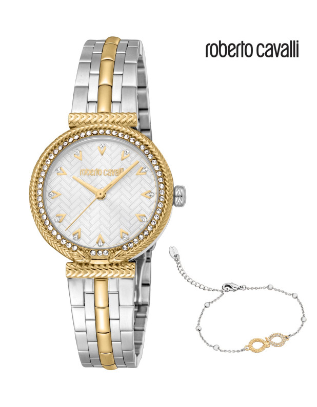 Roberto Cavalli Ladies Watch with Bracelet